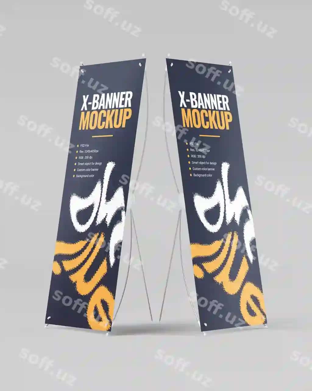Namuna x Banner Branding PSD | Mockup x banner branding psd