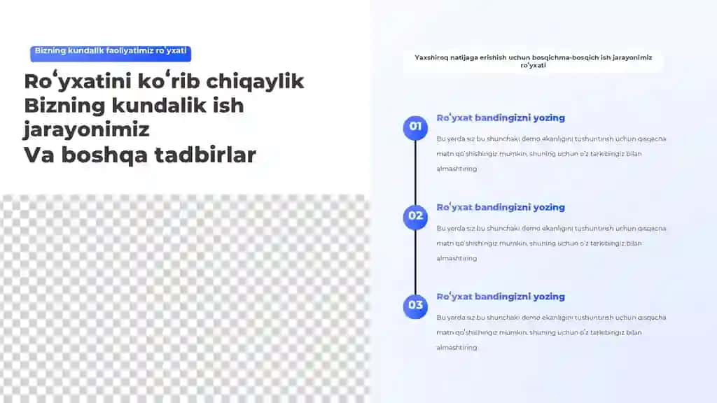 Bepul ish oqimi taqdimoti slayd shabloni Taqdimoti (12 Slayd)
