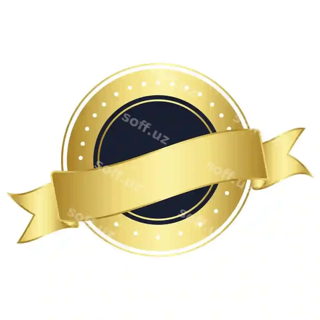 Oltin belgi png shaffof orqa fonda | Gold badge png transparent background 2