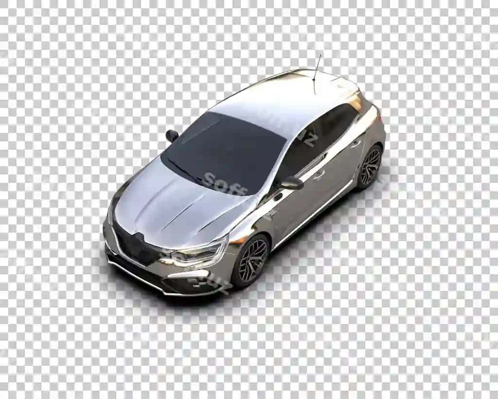Realistik avtomobil dostiroyon fonda 3D render qilish illustratsiyasi | Realistic car isolated background 3d rendering illustration