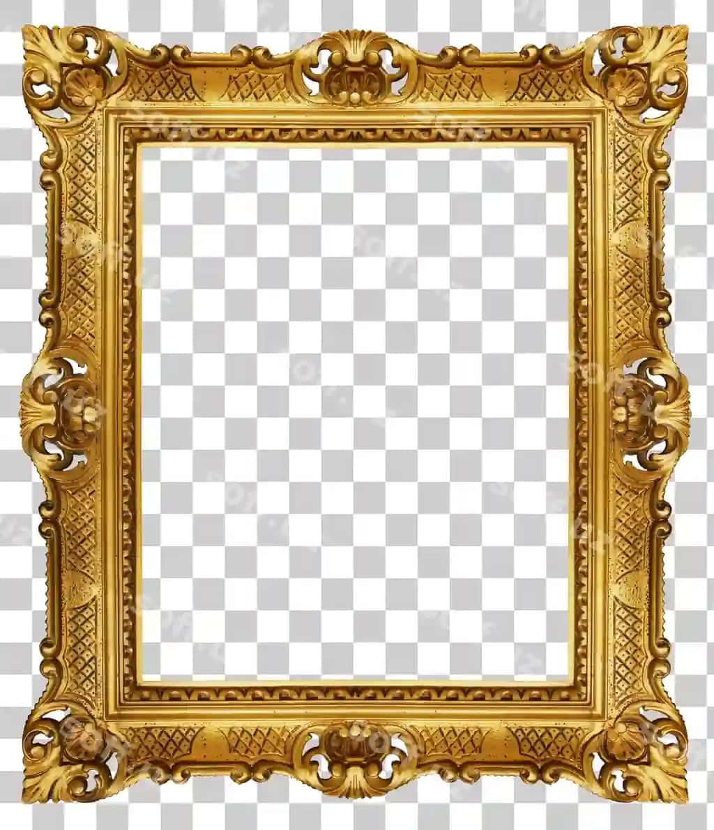Bezatilgan oltin ramka | Ornate gold frame
