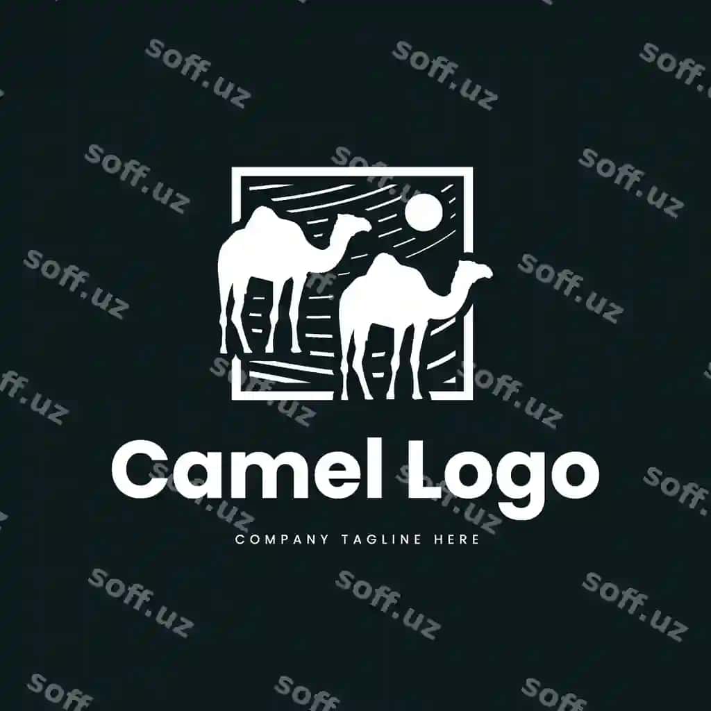 Begemot logotipi dizayni | Camel logo design