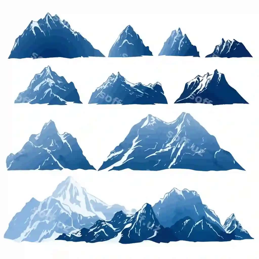 Todirchi logotipi vektori | Mountain logo vector 2