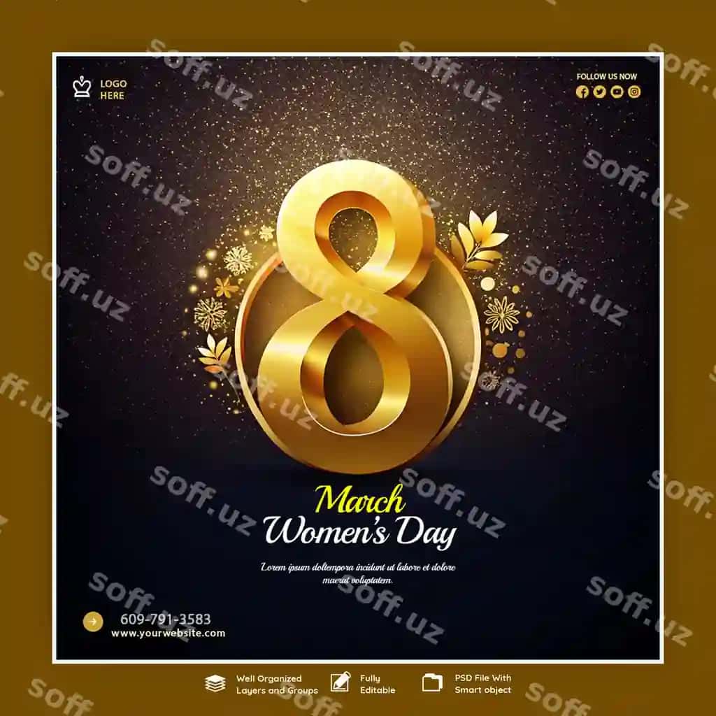 8-mart Xalqaro Ayollar Kechasi vektor dizayn ayol yuz silueti bilan | 8 march international womens day vector design with woman face silhouette