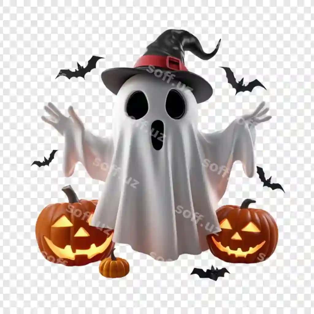 Churka shlyapali qovoq u | Ghost with hat pumpkin it 2