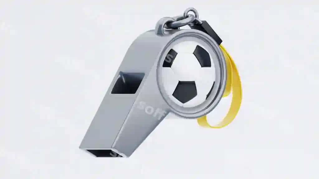 Futbol svistoki 3d ikonka | Football whistle 3d icon 2