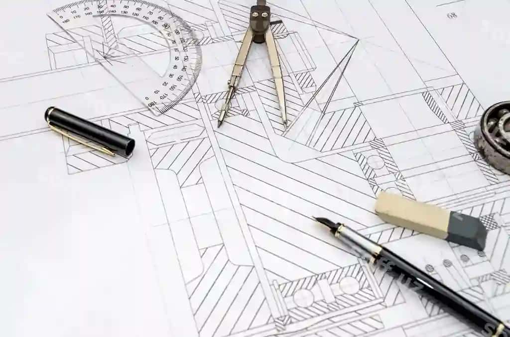 Muhandis asboblari detallli chizmasi | Engineer tools drawing close up 2