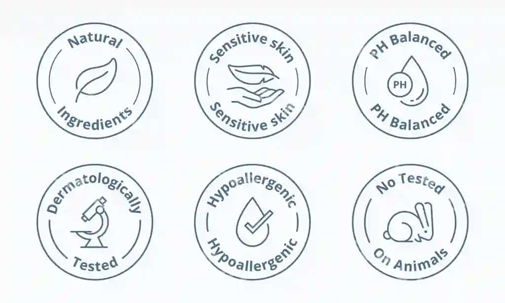Kosmetik sertifikat belgisi maxsus xususiyatlar dekorativ ramz | Cosmetic certification label special features symbol decorative
