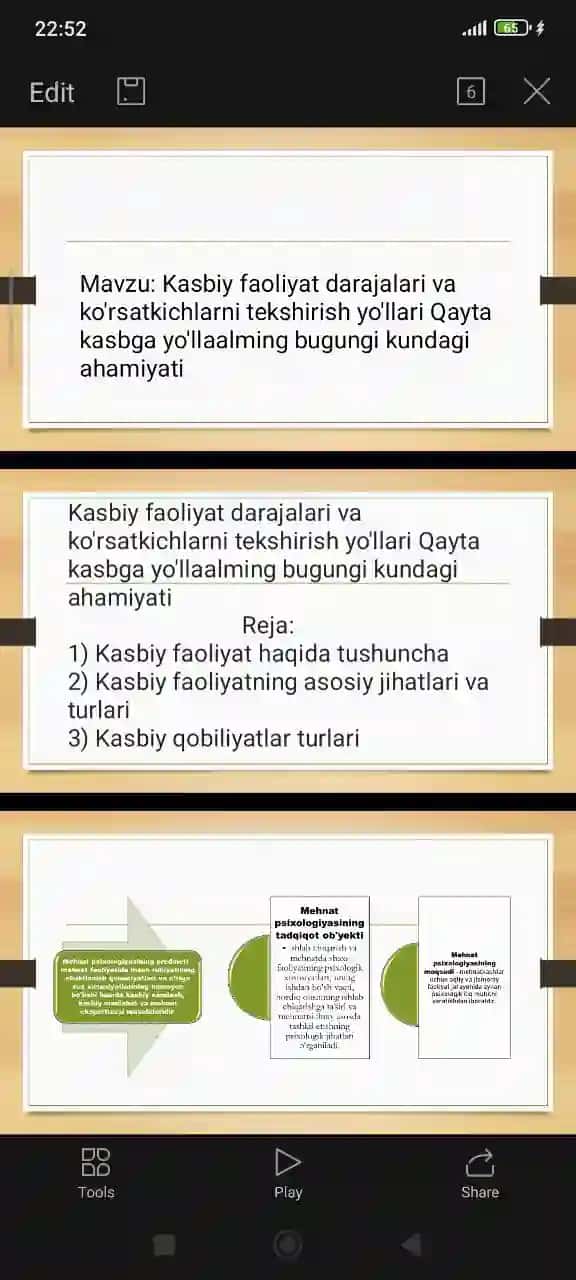 Mavzu Kasbiy faoliyat darajalari va ko'rsatkichlarni tekshirish yo'llari Qayta kasbga yo'llaalming bugungi kundagi ahamiyati