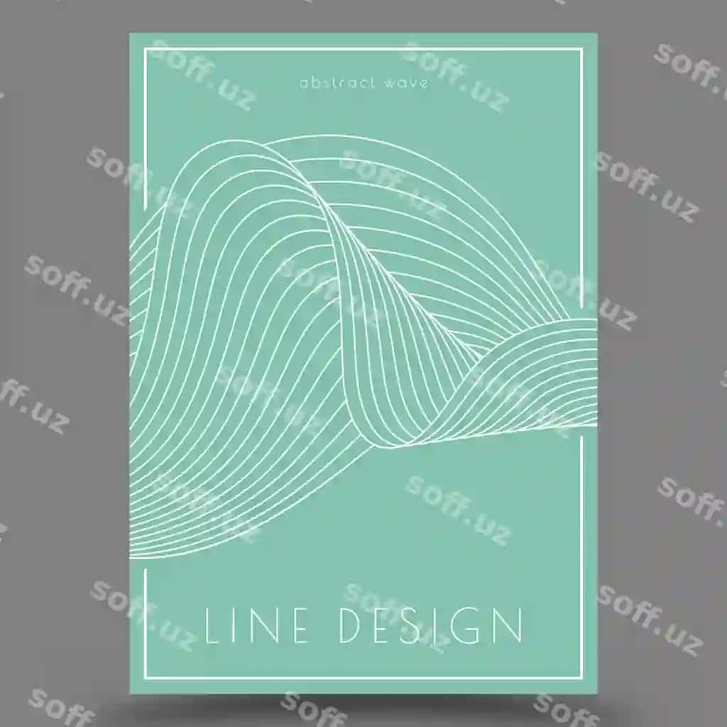 Naqua dog'langan chiziqlar hasharotli anqarakshi orqa fonda ichki dekor | Pattern wavy lines luxurious abstract background interior design 2