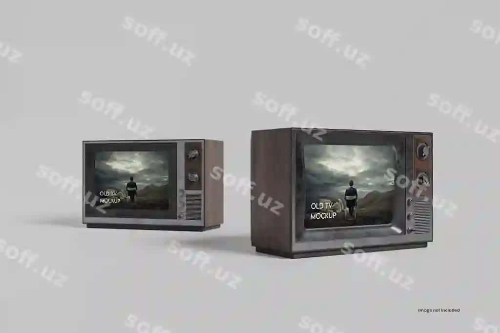 Eski televizor mockupi | Old tv mockup