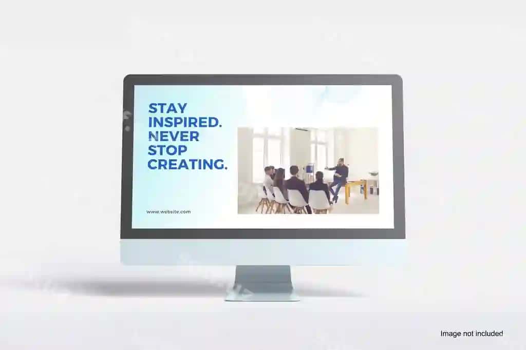 Kompyuter desktop ekran namunasi | Computer desktop screen mockup