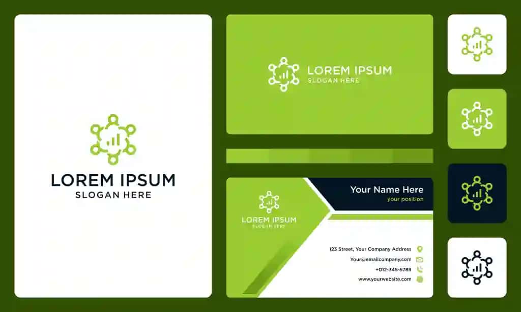 Shaxs jamoasi logotipi investitsiya barining tashrif qog'ozi | Person team logo with investment bar business card