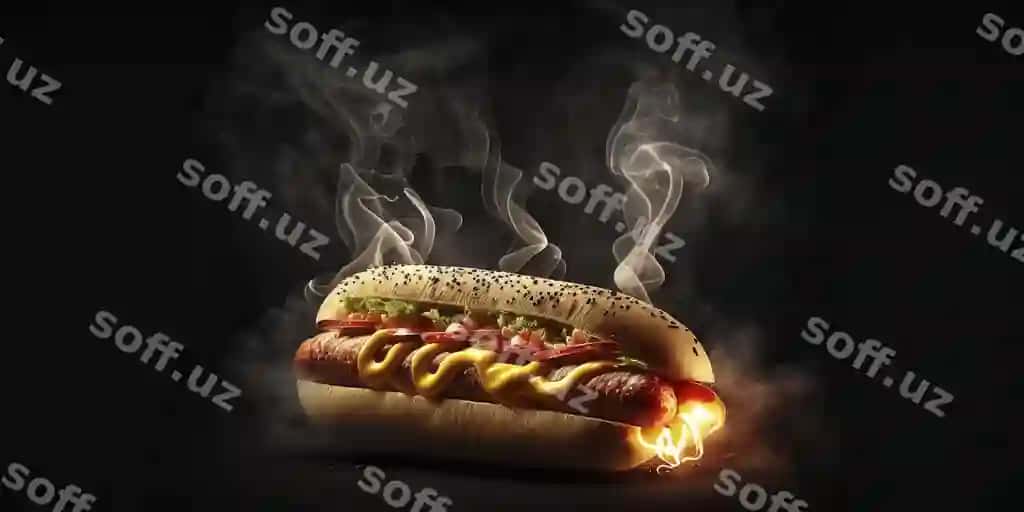 Mazali hot-dog dramatik chirg'ak | Tasty hot dog dramatic lighting
