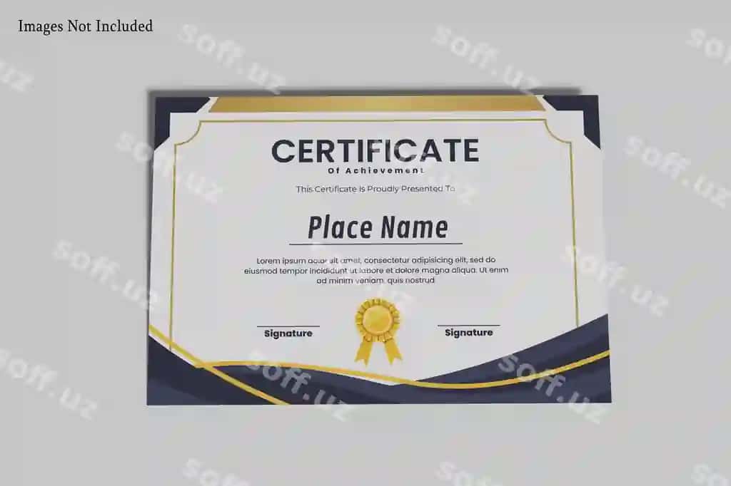 A4 sertifikat mockup | A4 certificate mockup 2