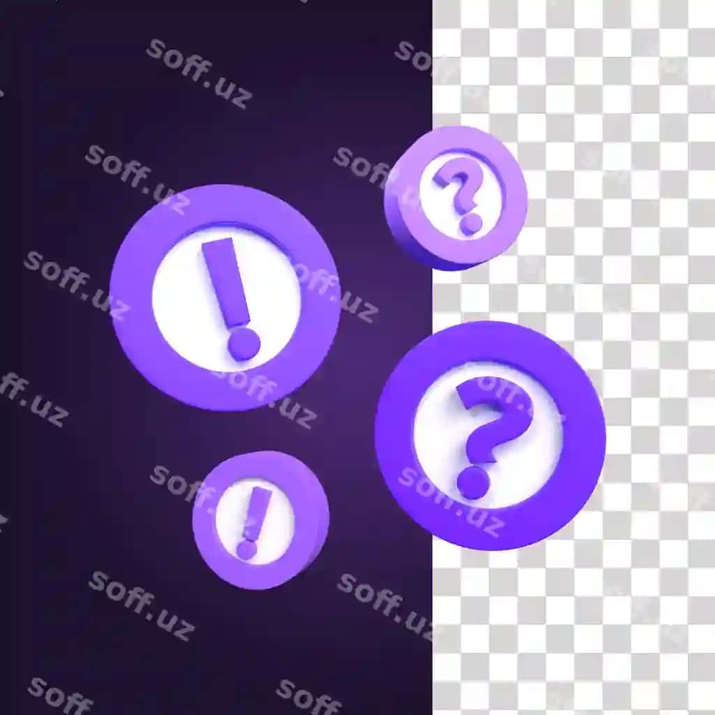 Uch o'lchovli Q belgisi ikonka 1 | 3d q symbol icon 1 2