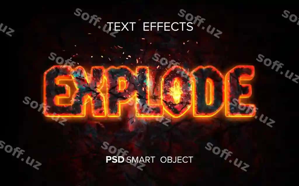 Ijodiy olov matn ta'siri | Creative fire text effect 2