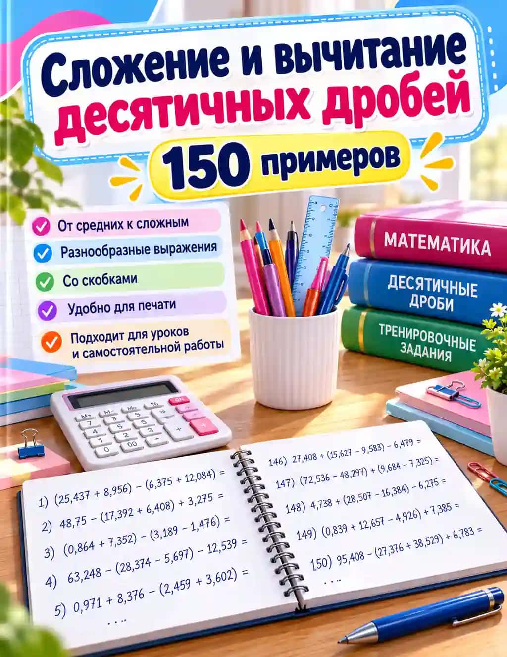 Сложение и вычитание десятичных дробей