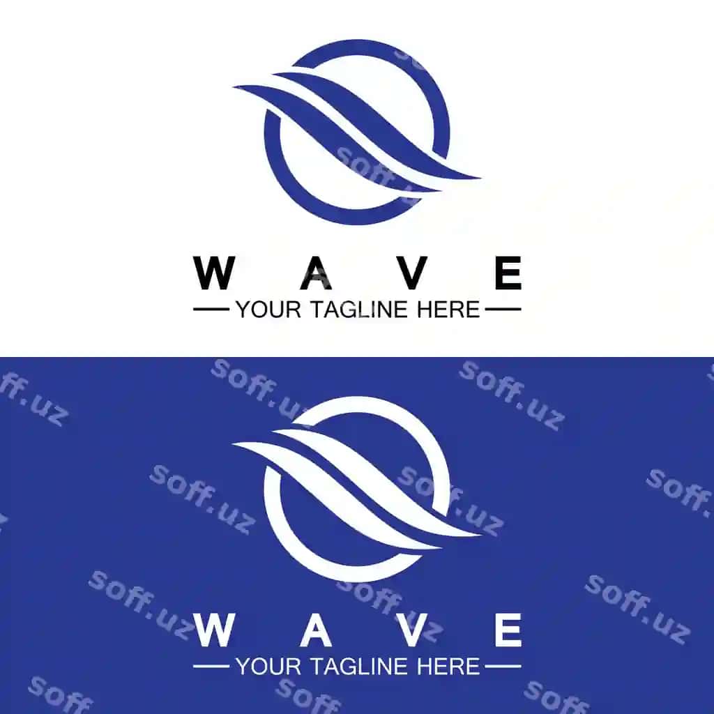 To‘lqin belgi vektor illustratsiya dizayni | Wave symbol vector illustration design
