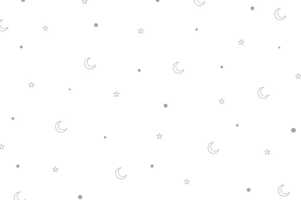 Oddiy oy yulduzi choksiz naqsh minimal uslub | Simple moon star seamless pattern minimal style