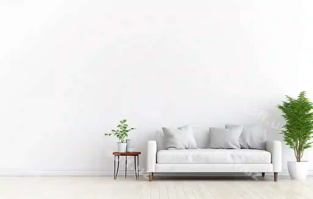 AI generativ otish xonasi ichki dekoratsiyasi nusha joyi bilan | Ai generative living room interior with copy space