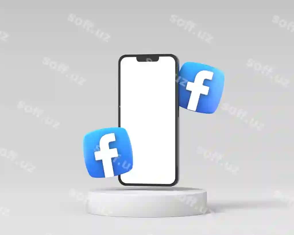 Mobil telefon ijtimoiy tarmoqlar namunasi bilan | Mobile phone with social media mockup