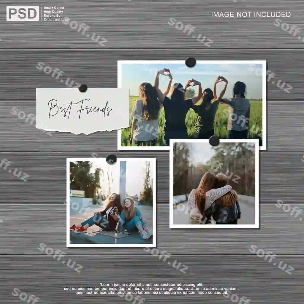 Portret ardoq qog'oz foto freym mockup | Portrait torn paper photo frame mockup