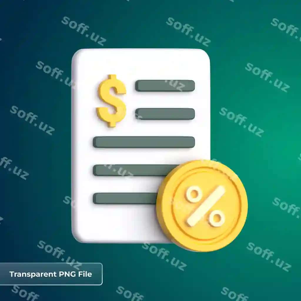Tax 3D ikonka | Tax 3d icon