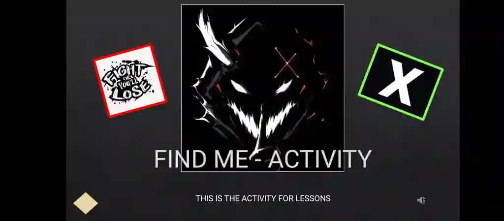 Interactive PPT Game Activity – it is called “Find Me”