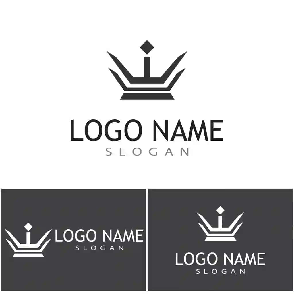 Crown logotipi shabloni vektor piktogramma dizayni | Crown logo template vector icon illustration design