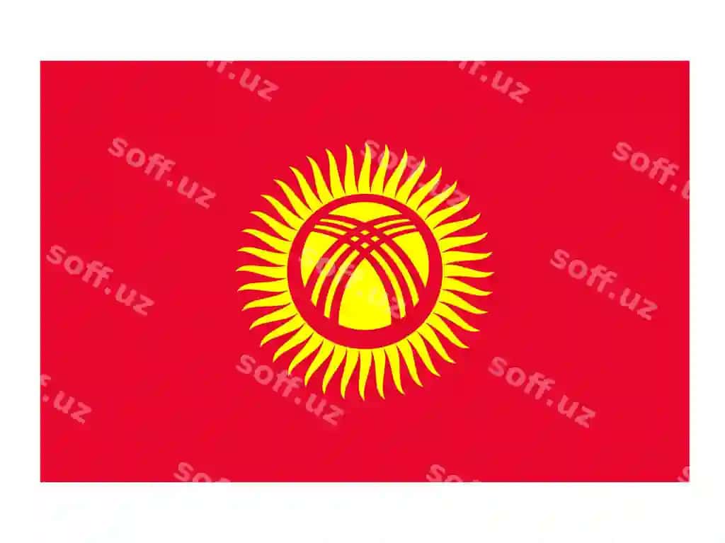 Qirgʻiziston bayrogʻi davlatlar bayrogʻi baylar dunyo bayrogʻi ikon rasmiy | Kyrgyzstan flag countries flag banners world flag icon official 2