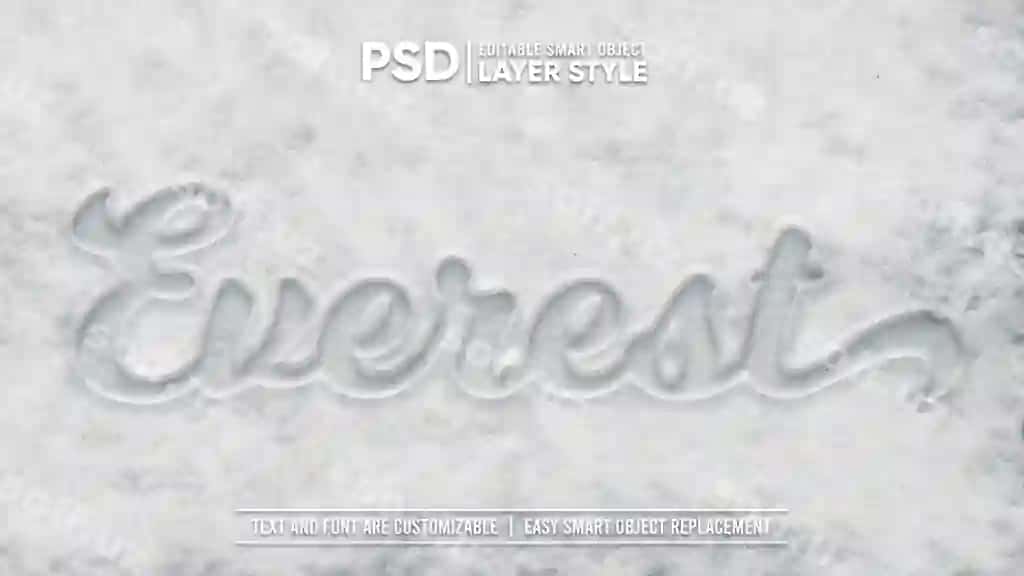 Sovuq qish qora qovoq tipografiya chizish tahrirlanadigan qatKatta uslubi smart | Cold winter white snow typography draw editable layer style smart