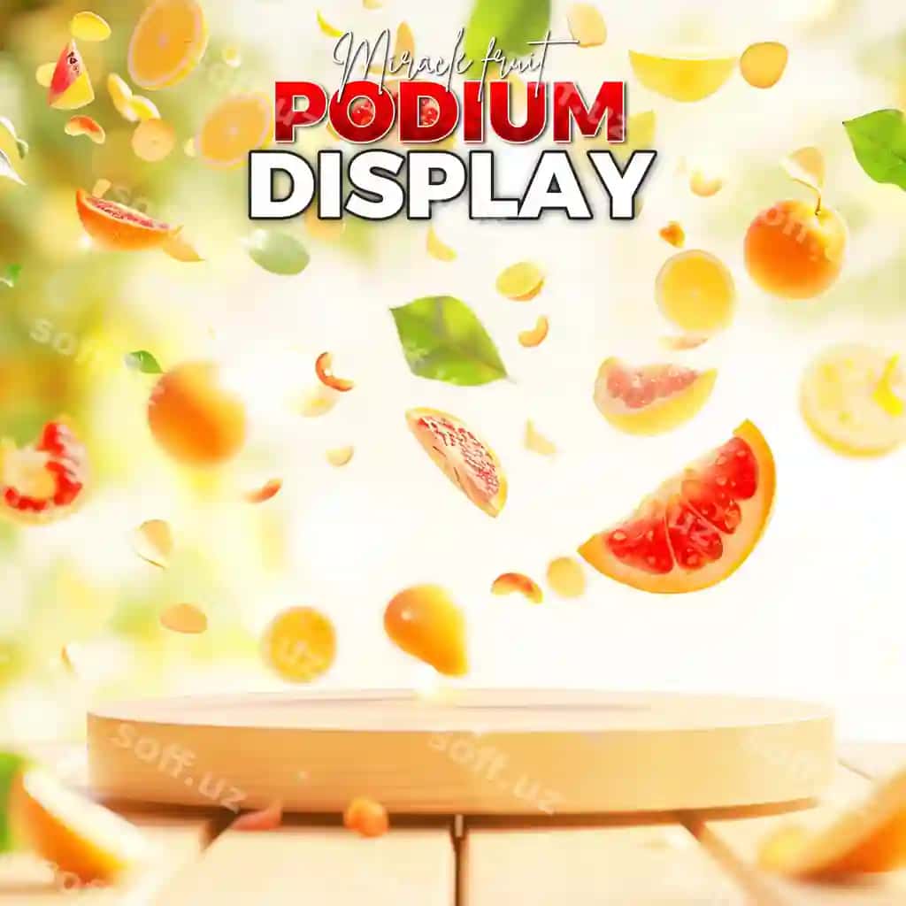 Ajoyib meva mahsulot namoyishi reklama ijtimoiy tarmoqlar uchun xabar shabloni | Miracle fruit product showcase promotional social media post template
