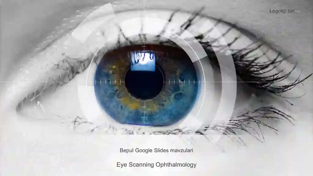 Eye Scanning Ophthalmology Taqdimoti (37 Slayd)