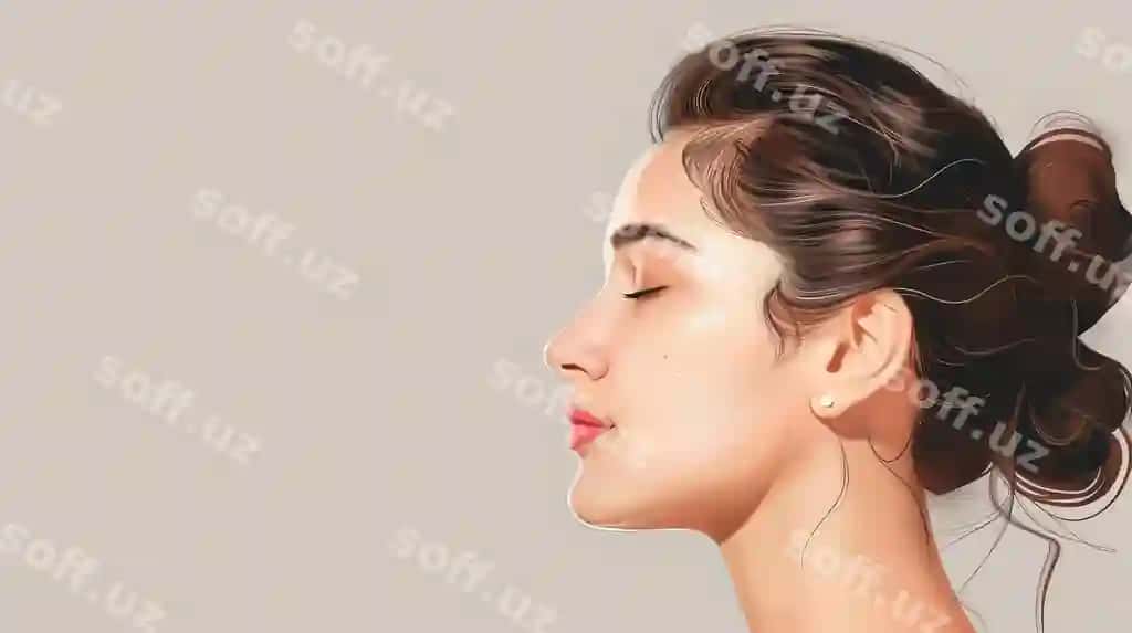 Yopiq ko'zlari bilan rasm chizadigan ayol | Woman with closed eyes painting