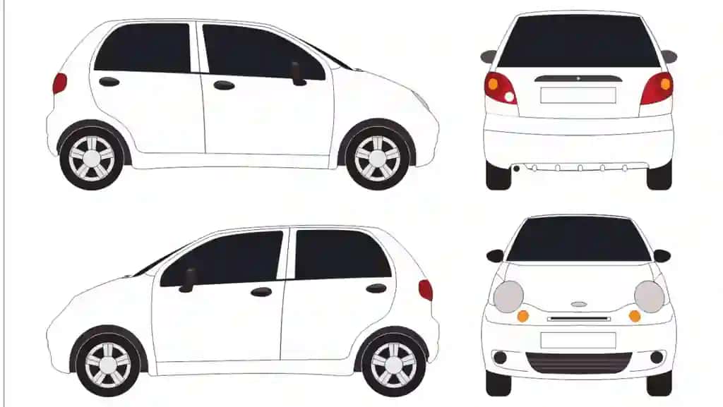 "Matiz" avtomobili CorelDraw