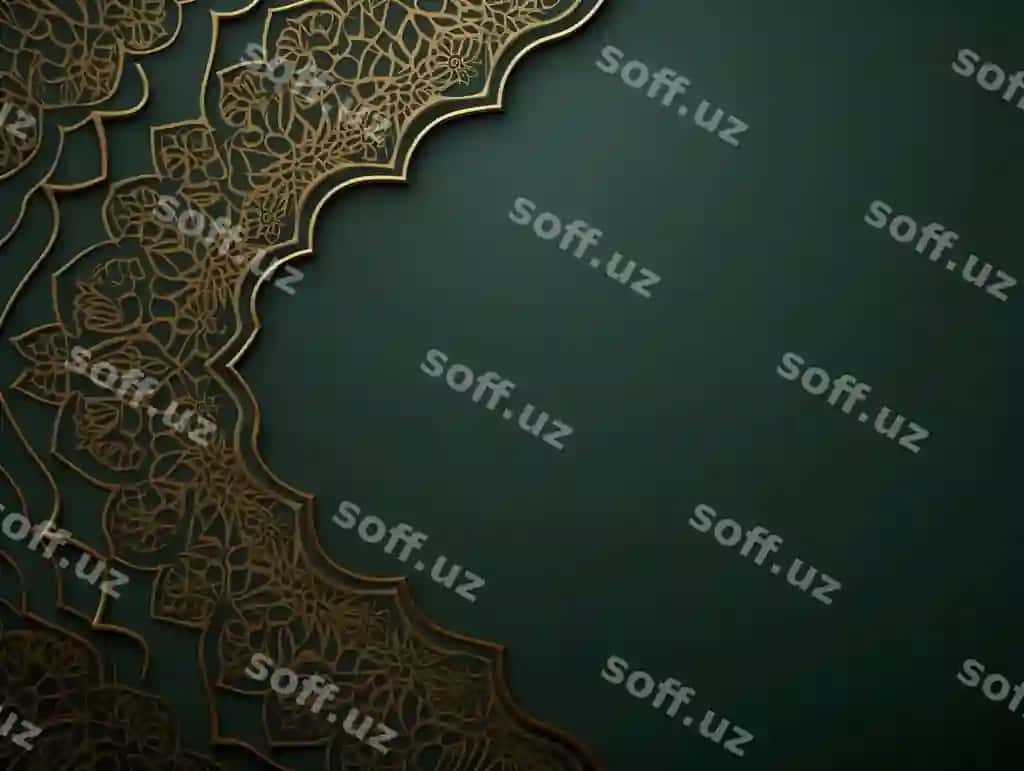 Islomiy orqa fond hilol furnar Ramazon Hayit fondi Islomiy anʼanaviy bezak | Islamic background with crescent lantern ramadan eid background islamic traditional ornament