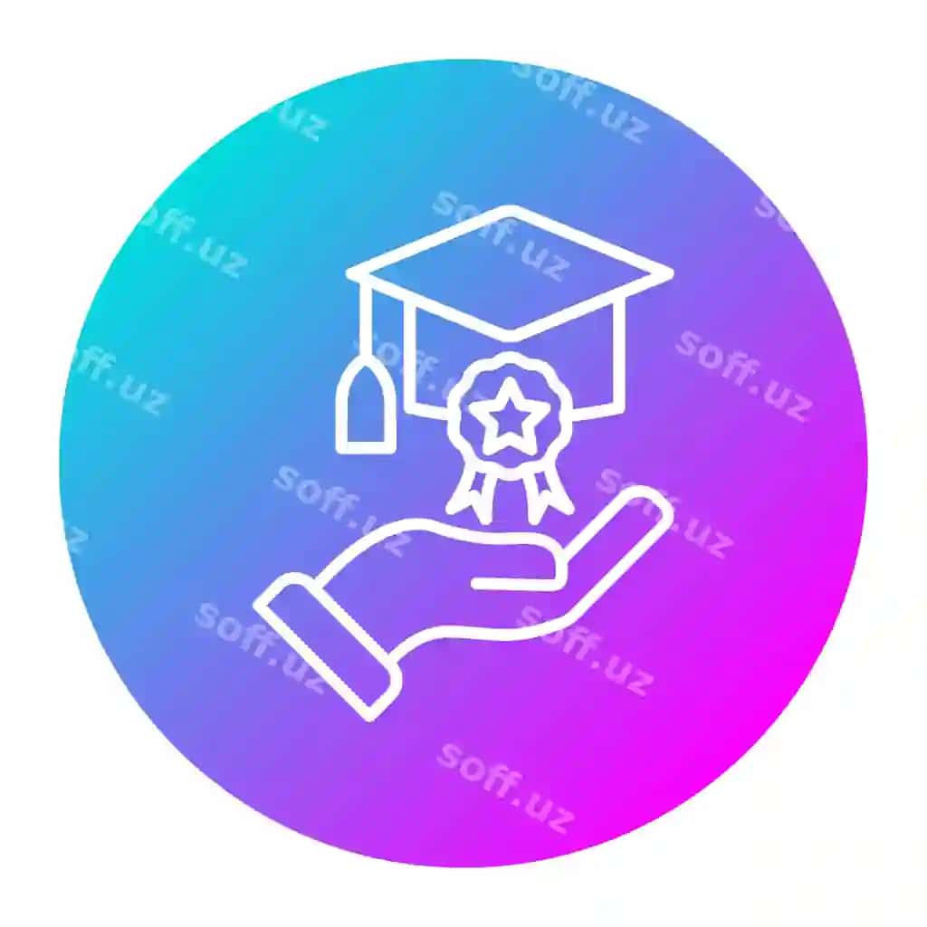 Stipendiya vektor ikonka onlayn ta'lim ikonkalar to'plamida ishlatish mumkin. | Scholarship vector icon can be used online education iconset