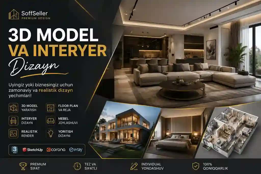 Premium 3D Interior & Visualization