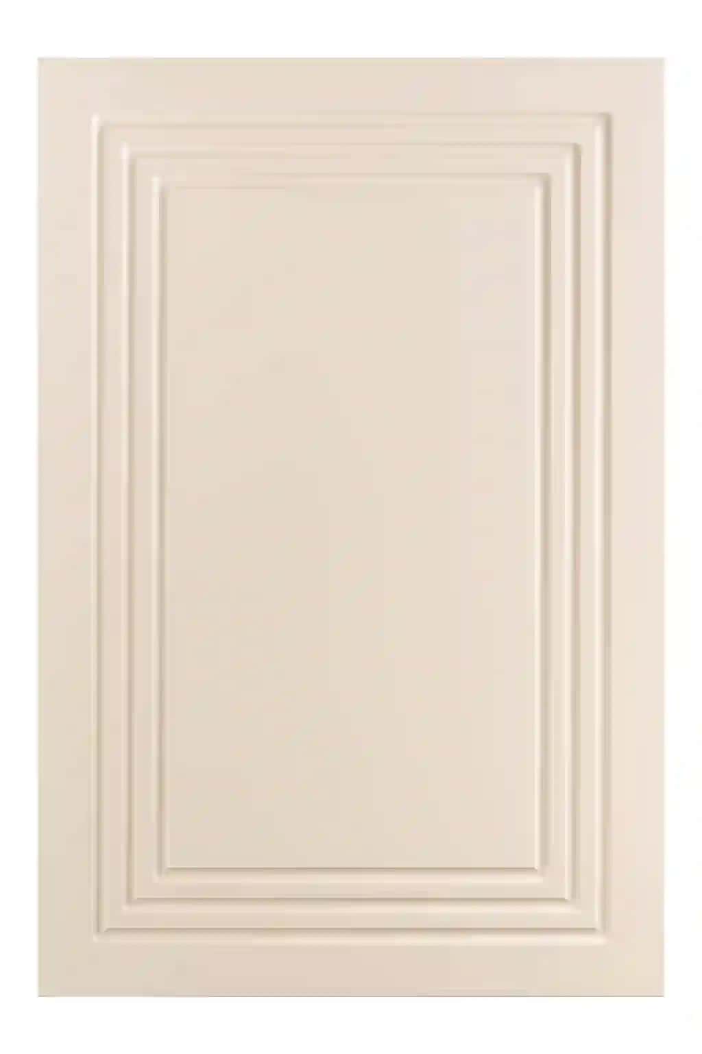 Dafn paneli dizayni bilan krem ​​rangli shkaf eshigi | Cream colored cabinet door with recessed panel design