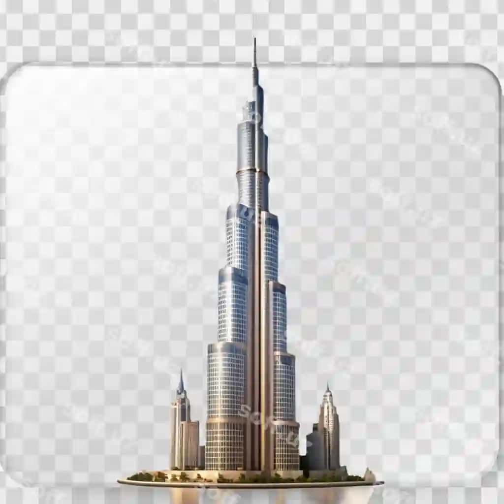 Burg Khalif shaffof fon | Burg khalif transparent background