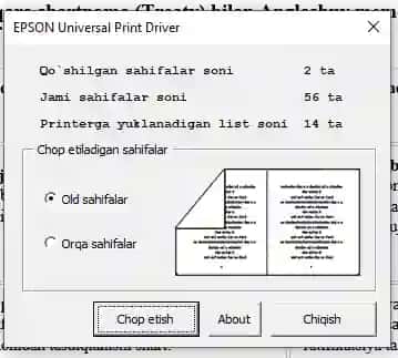 KITOBCHA CHIQARISH PROGRAMMA WORD 2026 YIL