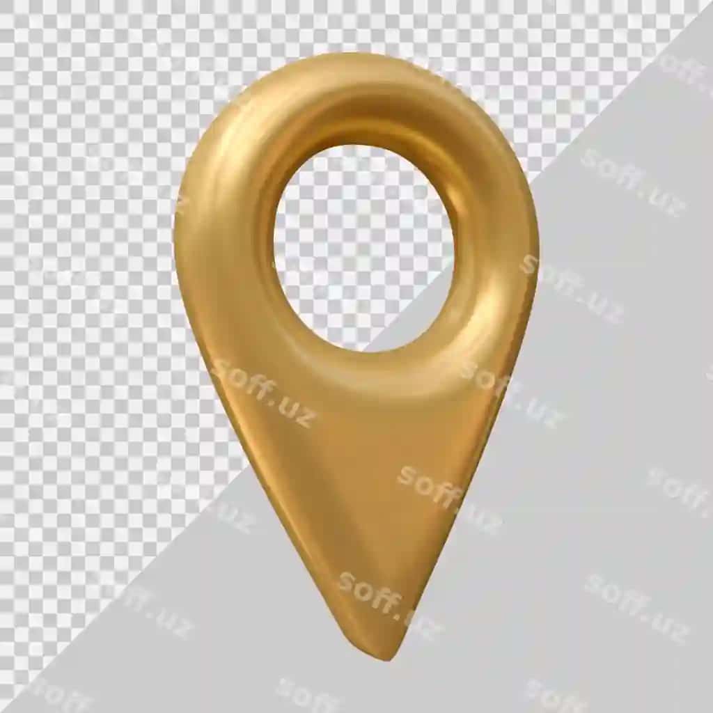Joylashuv nishonining ikonkasi 3D zamonaviy uslubda | Location pin icon with 3d modern style 2