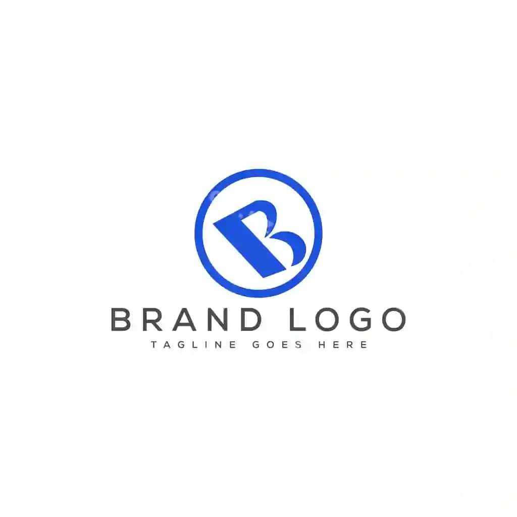 B harfi logotip dizayni vektor shablon brend dizayni | Letter b logo design vector template design brand