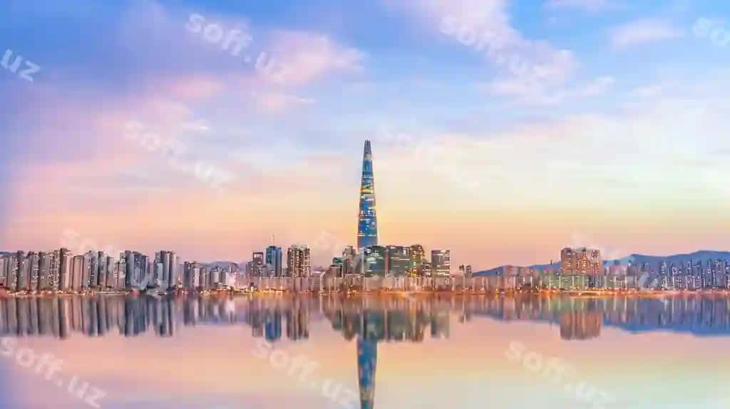 Seul shahri qissaqol, Han daryosi, Janubiy Koreya | Seoul city sunset han river south korea 2