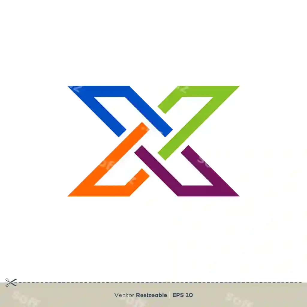 X harfi vektor logotip shabloni illustratsiya dizayni vektor eps 10 | Letter x vector logo template illustration design vector eps 10