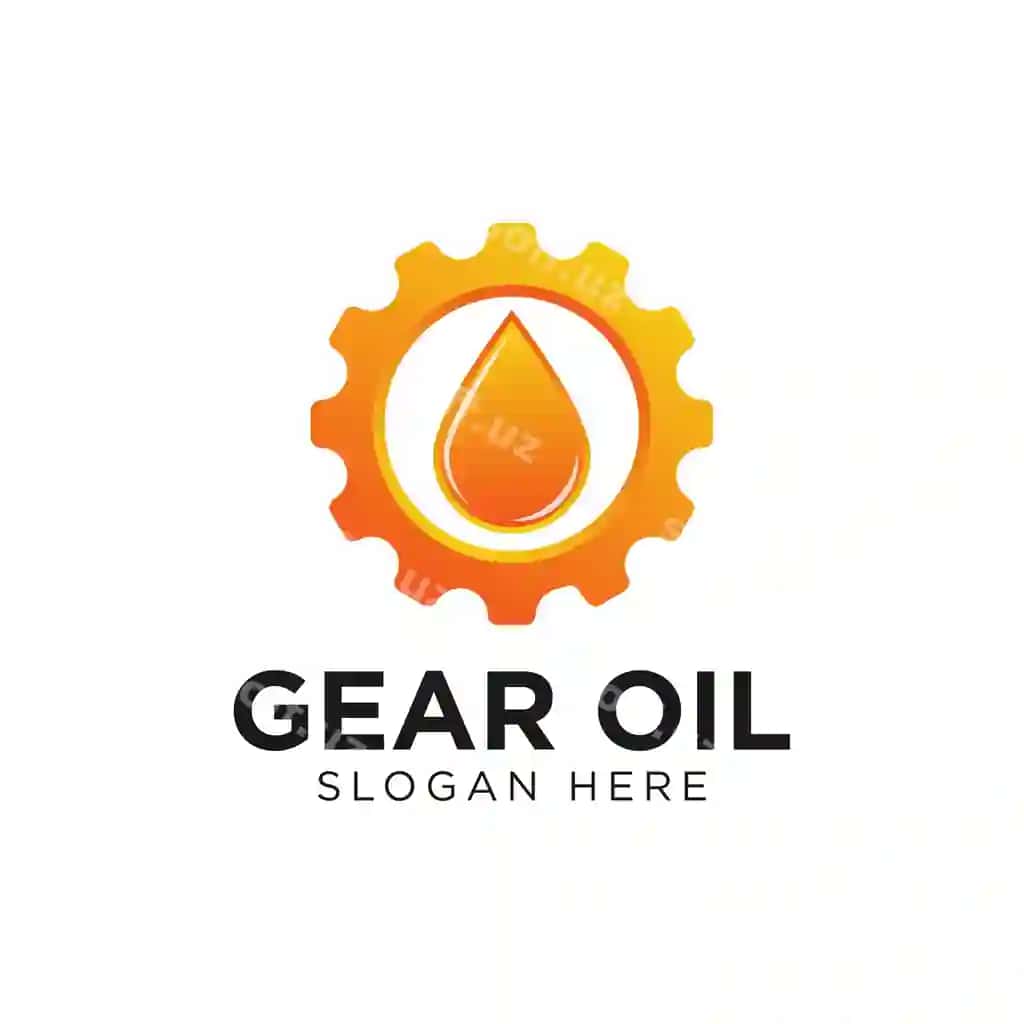 Matora yogʻi gradient logotip dizayni shabloni | Gear oil gradient logo design template 2