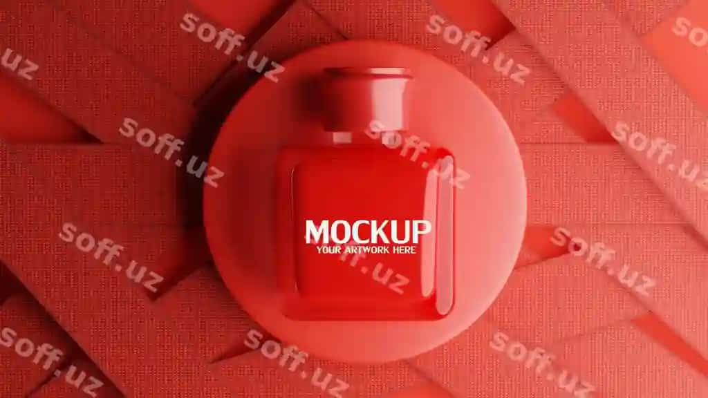 3D render kosmetika namunasi brending | 3d render cosmetic mockup branding