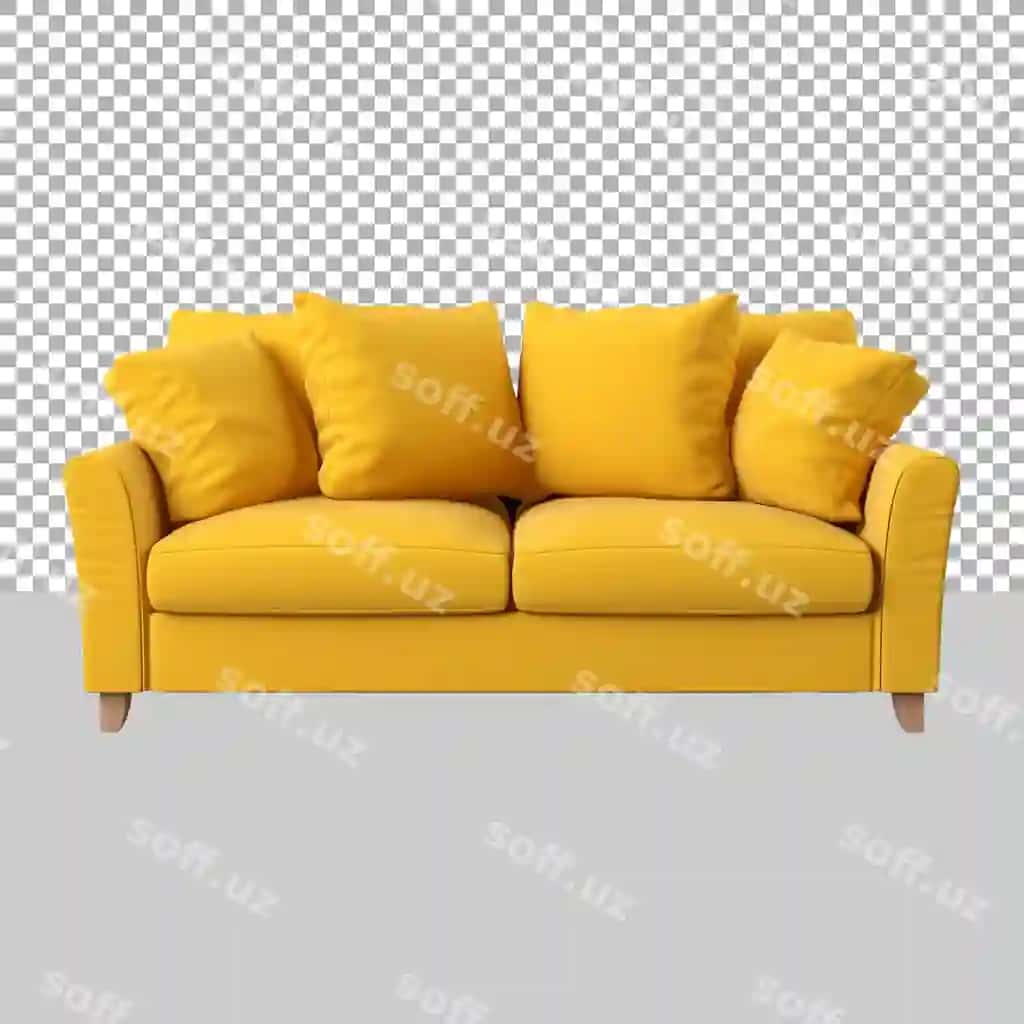 Chiroyli sofa shaffof orqa fonda AI tomonidan yaratilgan | Beautiful sofa transparent background ai generated 2