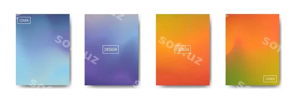 Abstrakt rangli gradient varaq shablonlari | Abstract colorful gradient cover templates